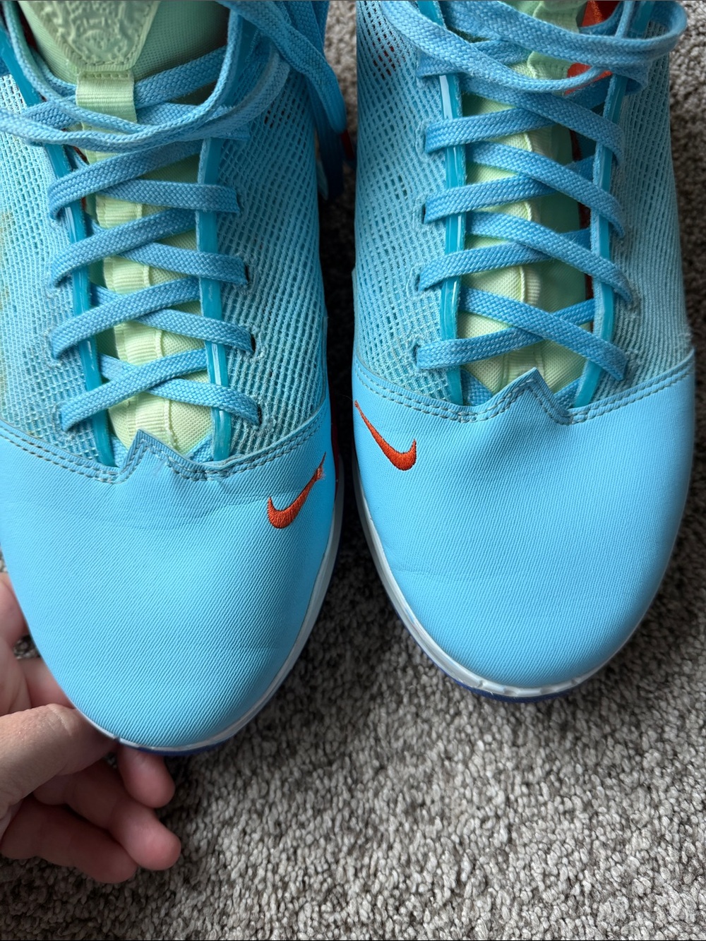 NIKELeBron 19 Low "Blue Chill" Sneakers Size 12.5 - Picture 16 of 16